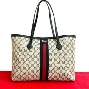 Gucci Ophidia GG Leather Tote Bag